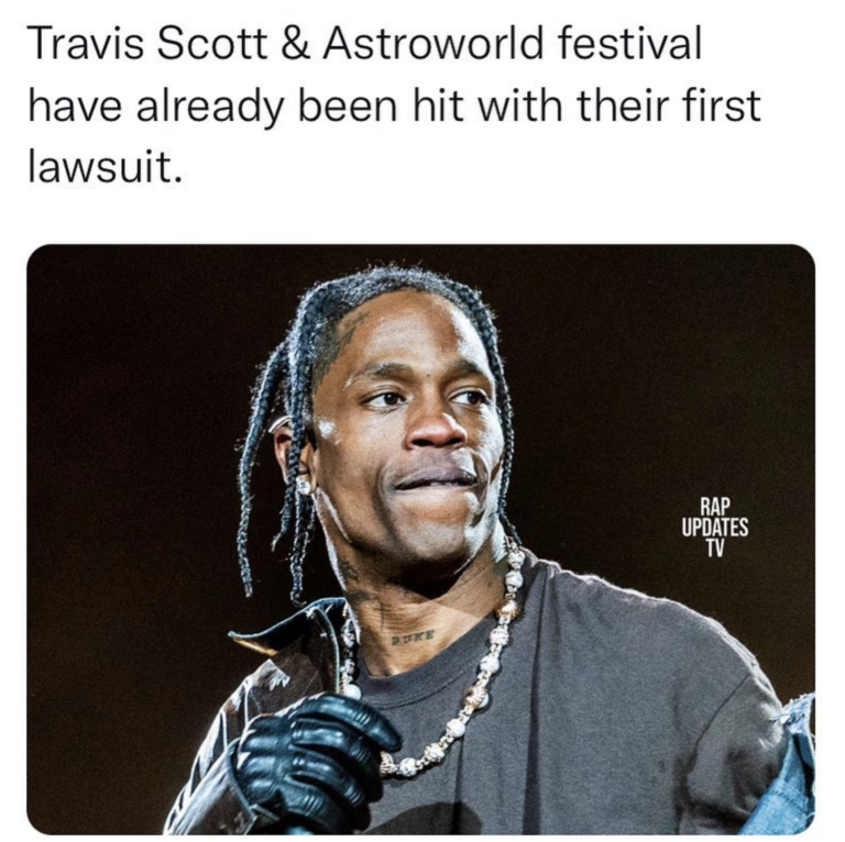 Travis Scott Is Being Sued After His Concert Resulted in 8 Deaths