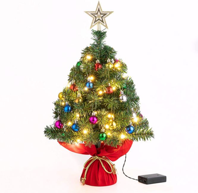 You Can Get A Tabletop Christmas Tree To Spread Christmas Cheer Where ...
