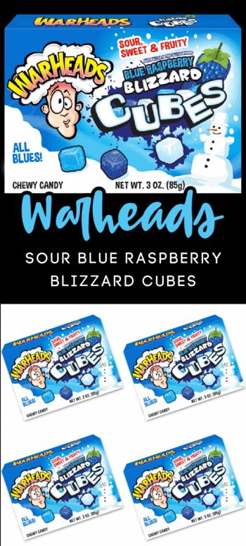 Warheads Blue Raspberry Blizzard Cube Gummy Candies Are The Perfect Bit Of Mildly Sour And 