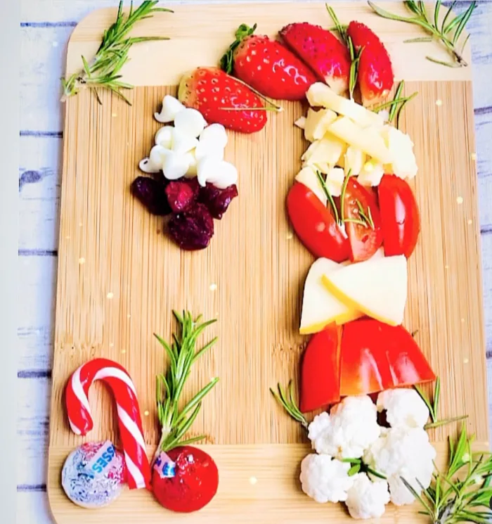 Penguin Candy Cane Charcuterie Board Topper