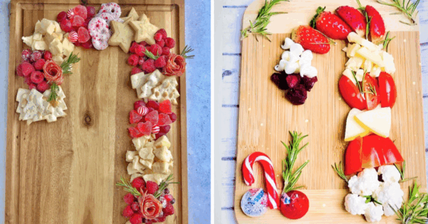 Move Over Wreath Boards, Candy Cane Charcuterie Boards Are The Next Decorative Platter for Christmas
