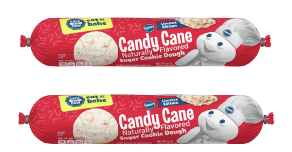Pillsbury Has Candy Cane Cookie Dough That’s Safe to Eat Raw For The Holiday Season