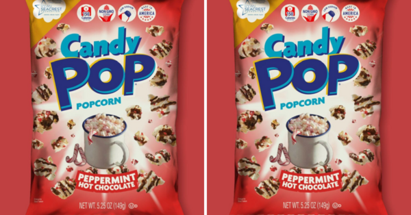 Candy Pop Now Has Peppermint Hot Chocolate Popcorn So, Excuse Me While I Stuff My Face