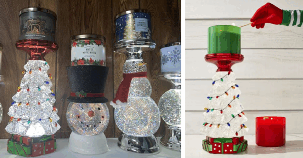 Bath & Body Works Is Selling A Water Globe Christmas Tree Candle Holder So Bring On The Holidays