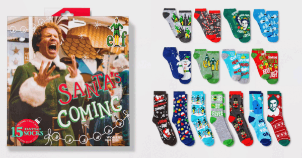 Target Is Selling An ‘Elf’ Advent Calendar That Is Stuffed With 15 Days Worth of Elf Socks