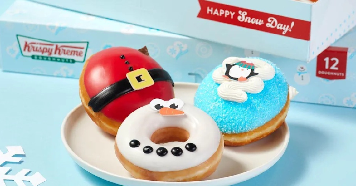 Krispy Kreme’s Holiday Donuts Are Here and I Call Dibs on The Santa Donut
