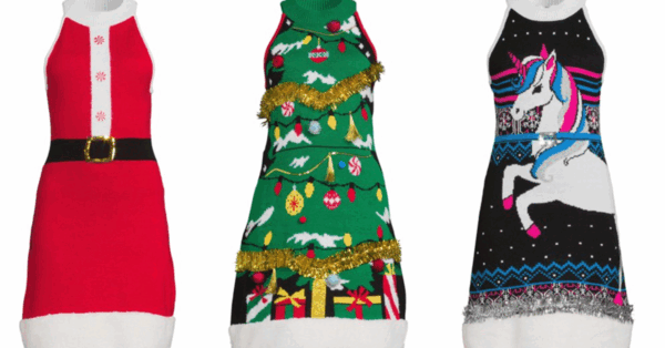 Move Over Ugly Sweaters, Ugly Holiday Dresses Are The Hot New Fashion Trend