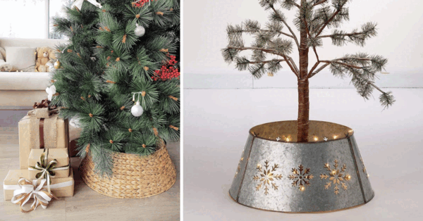 Move Over Tree Skirts, Tree Collars Are The New Holiday Trend and It’s Honestly So Chic