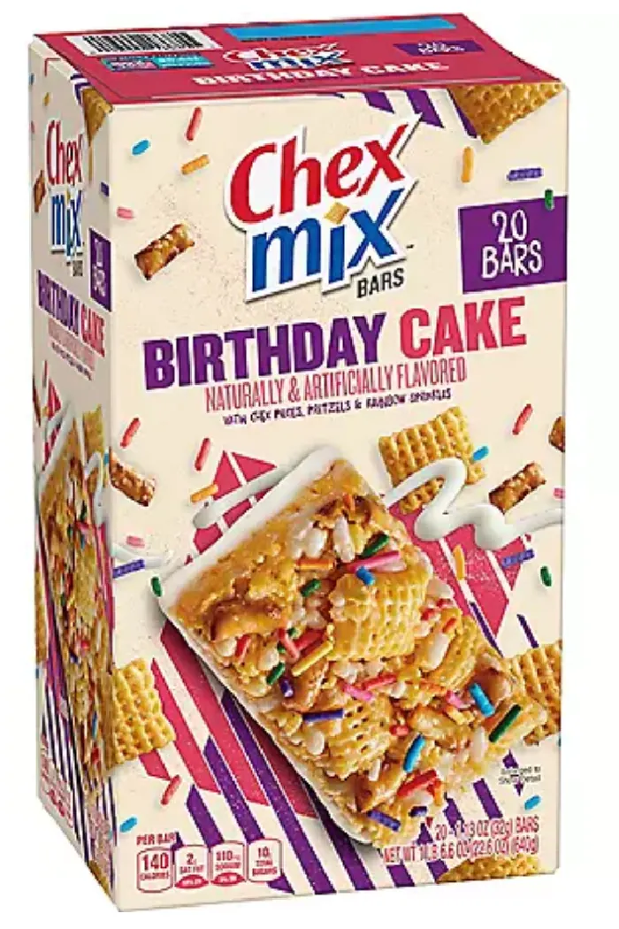 19+ Chex Mix Birthday Cake Bars
