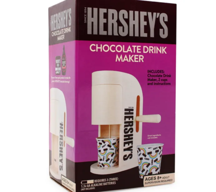 HERSHEYS Chocolate Milk Drink Maker w/ 2 Cups & Instructions Cocoa (Brand  New)