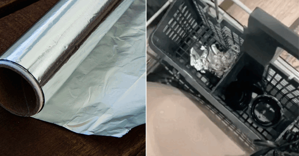 People Are Putting Aluminum Foil in Their Dishwashers and It’s Genius
