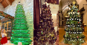 Wine Bottle Christmas Trees Are A Thing and Looks Like I Am Going To Need More Wine