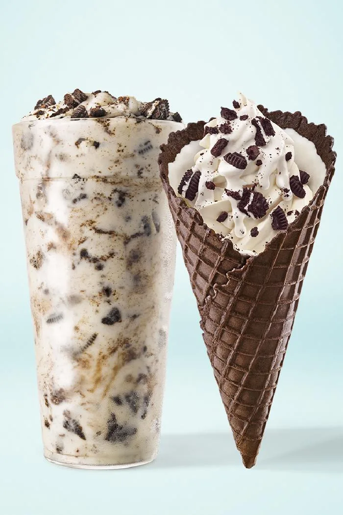 Sonic Has Ice Cream With A Scoop Of Oreo Cookie Dough On Top