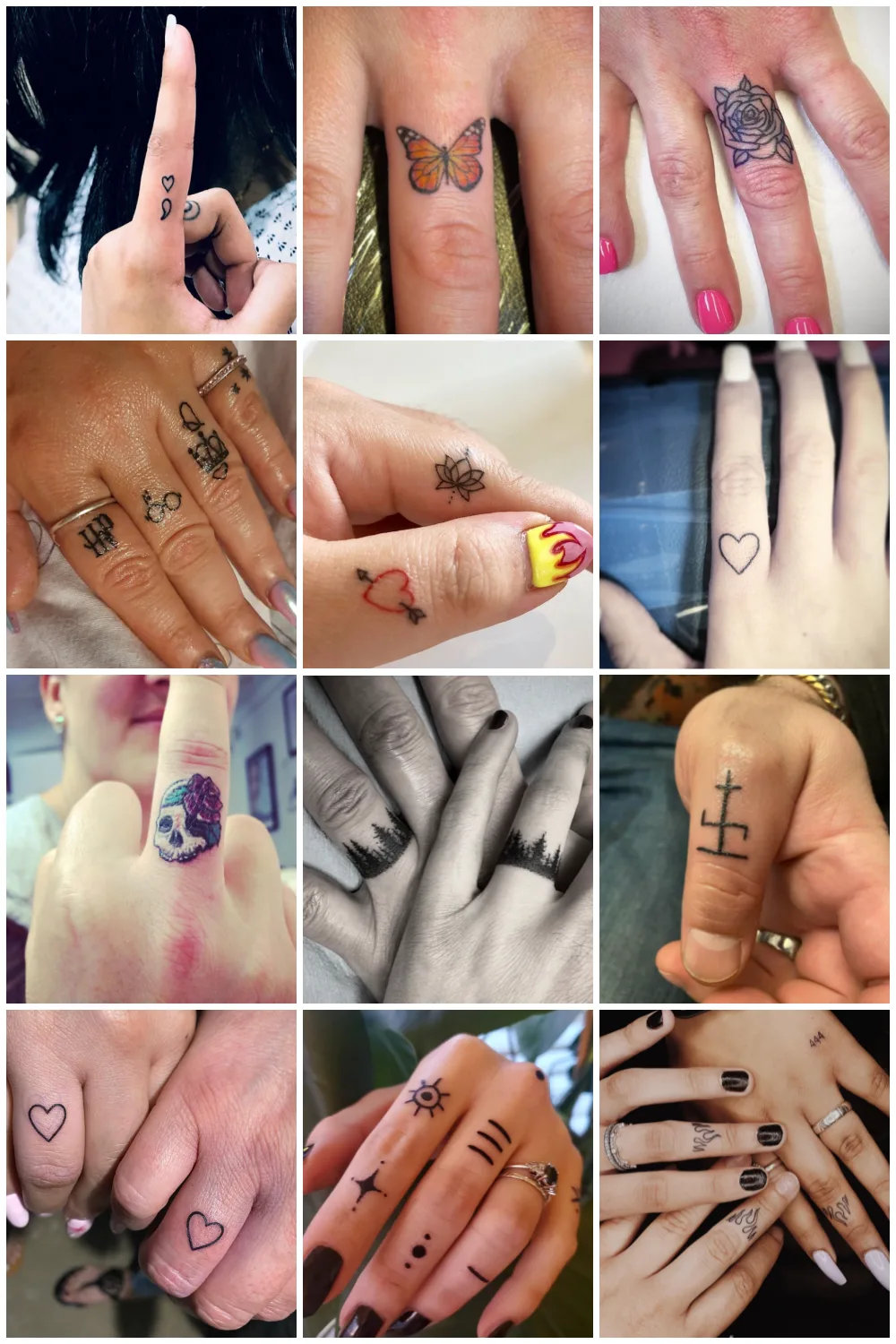 29 Pretty Finger Tattoo Design Ideas, From Minimalist to Maximalist-vachngandaiphat.com.vn