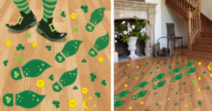 You Can Get Leprechaun Footprint Decals To Make It Look Like You Had A Sneaky Little Visitor