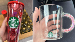 This Starbucks Glass Heart Confetti Mug Is All I Want For