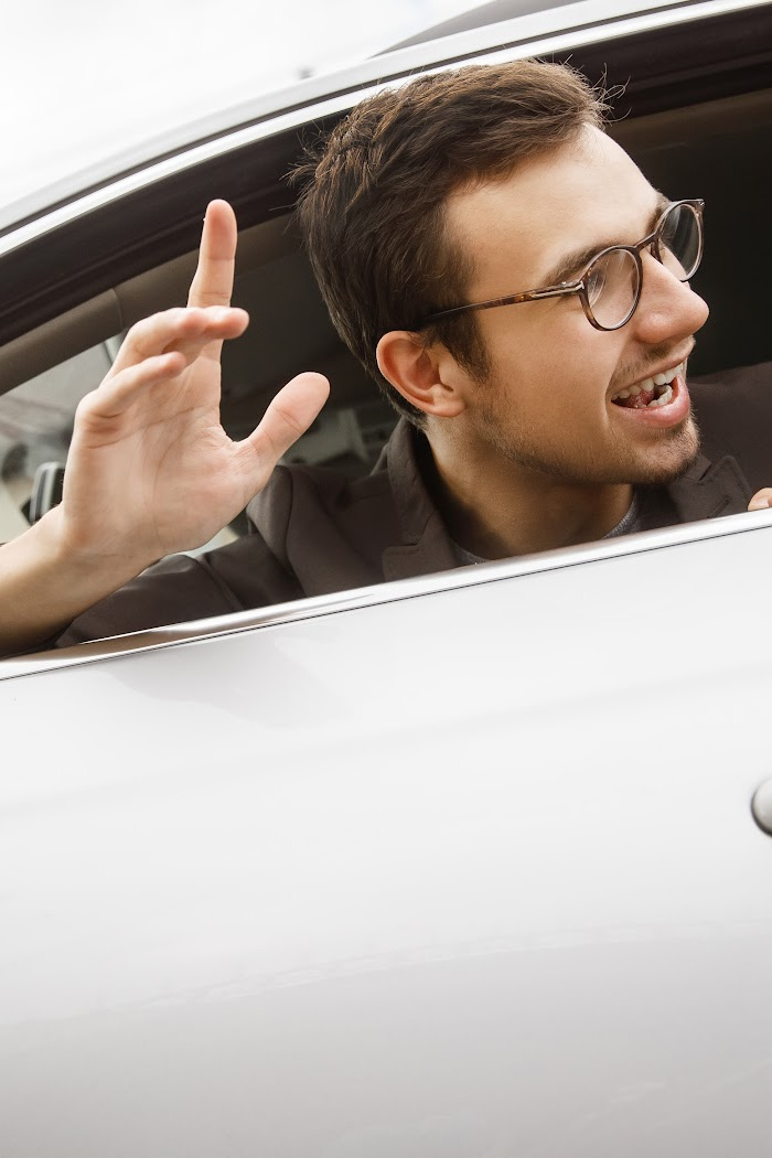 Middle Finger Sign for Car, Give The Bird & Wave to Drivers