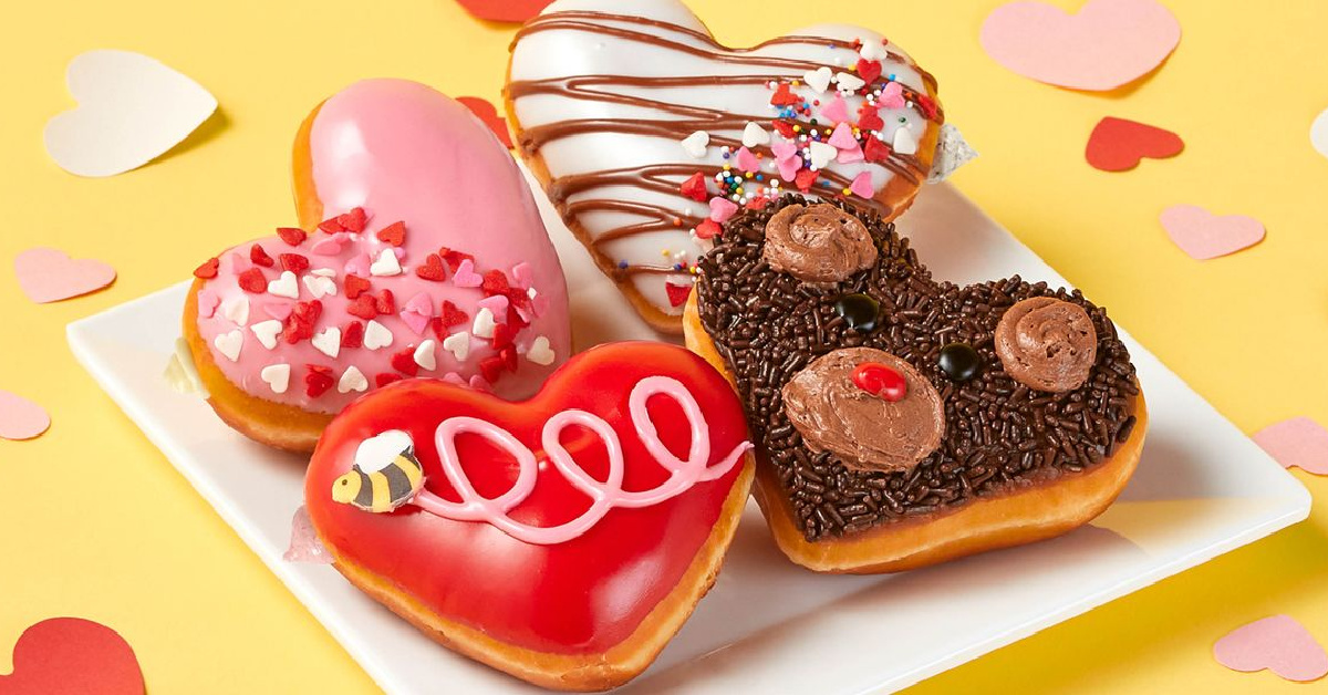 Krispy Kreme’s New Heart Shaped Donuts Brings Romance to the Table for Valentine’s Day