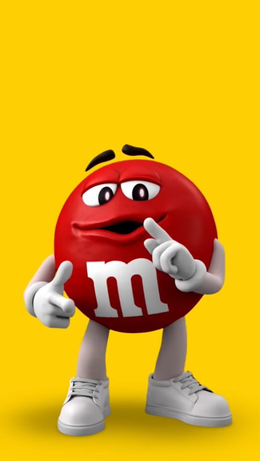 red m&m