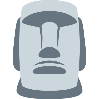 Uh oh, Moai Emoji
