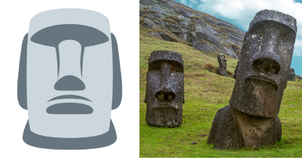 🙇🗿, Moai Emoji