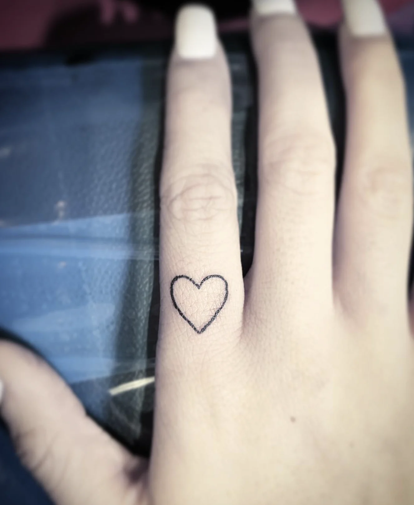 47 Amazing Love Heart Tattoos Ideas and Design for Finger