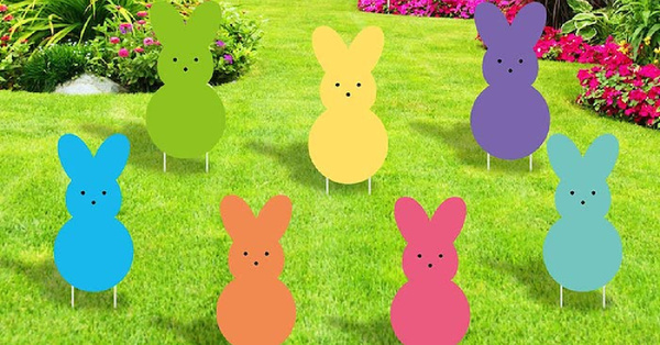 You Can Get Peeps Bunny Yard Signs For The Sweetest Yard On The Block