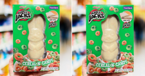 This Easter Bunny Is Stuffed With Apple Jacks Cereal and Is the Perfect Addition To Any Easter Basket