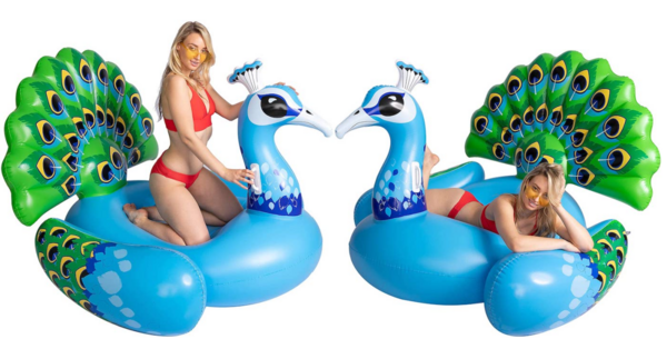 You Can Get A Giant Inflatable Peacock Pool Float So You Can Relax In Style This Summer