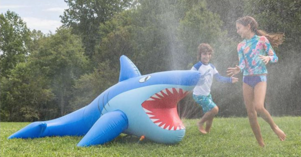 Target Is Selling An 8-Foot Giant Inflatable Shark Sprinkler and Your Kids Need It