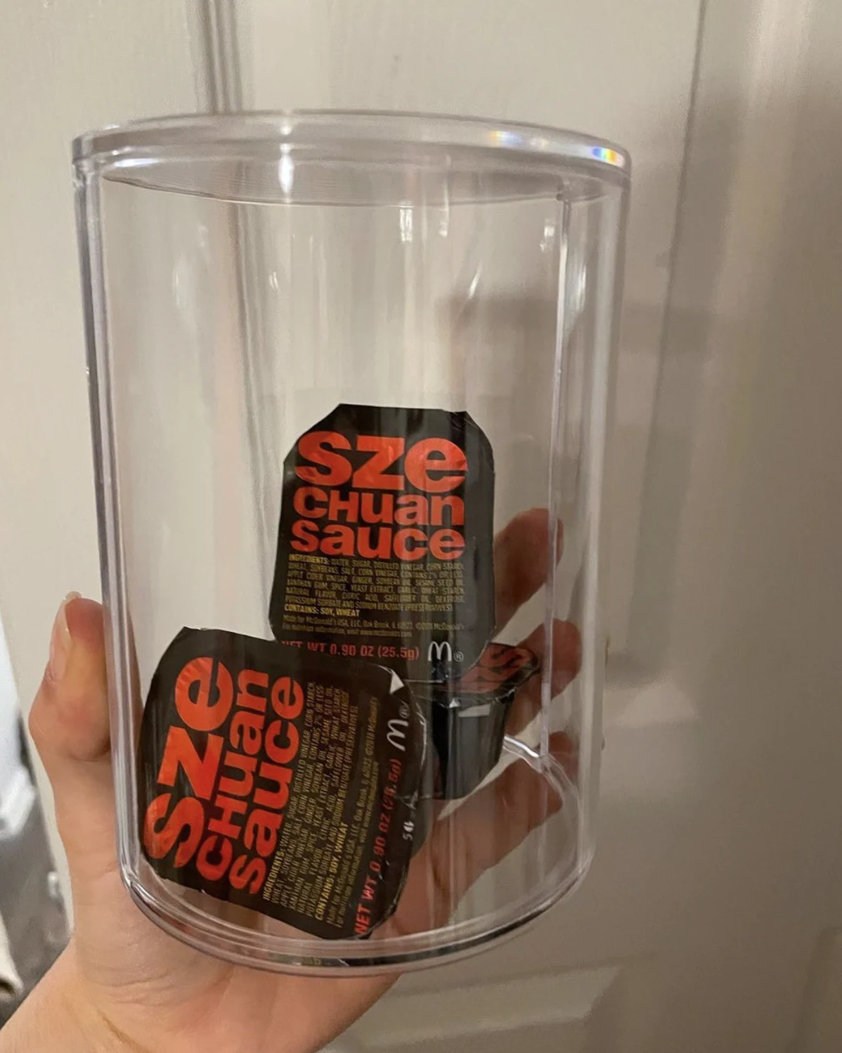 Rick and Morty Szechuan Dipping Sauce Shot Glass and Plastic Cup