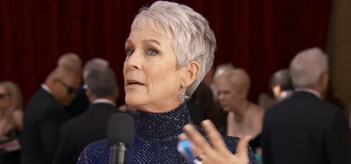 Jamie Lee Curtis Wore A Dress Made from Sustainable Materials To Honor Betty White