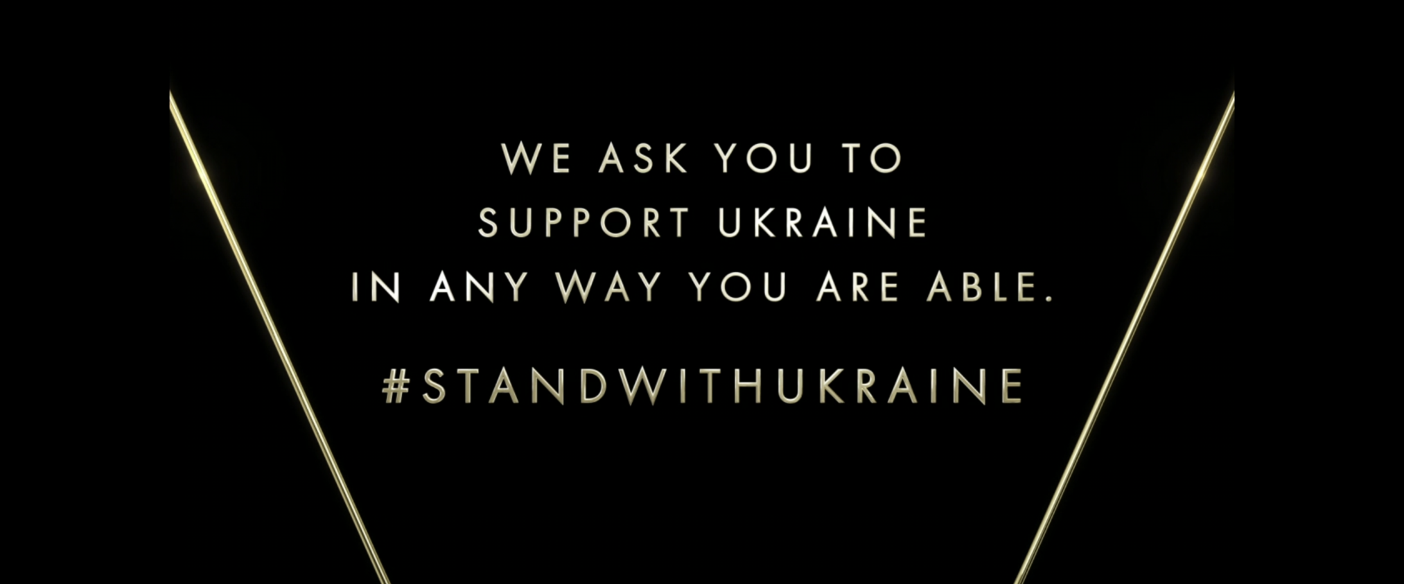 The Oscars Has Moment of Silence To Show Support to Ukraine