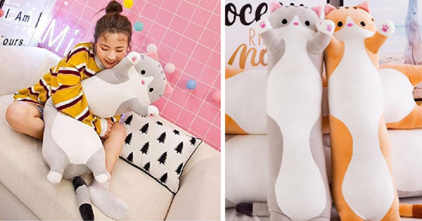This Cat Body Pillow Is Here To Make Bedtime So Much Sweeter