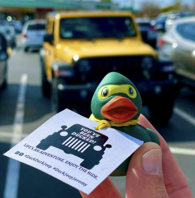 Attach to Rubber Ducks Duck Duck Tag 3 x 2 Size You've Been Ducked Tag with Pre-Cut Hole Duck Duck States 30 Pack Tie Dye SUV Design 