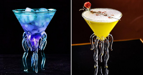 These Jellyfish Cocktail Glasses Are Made For The Person Who Loves The Sea