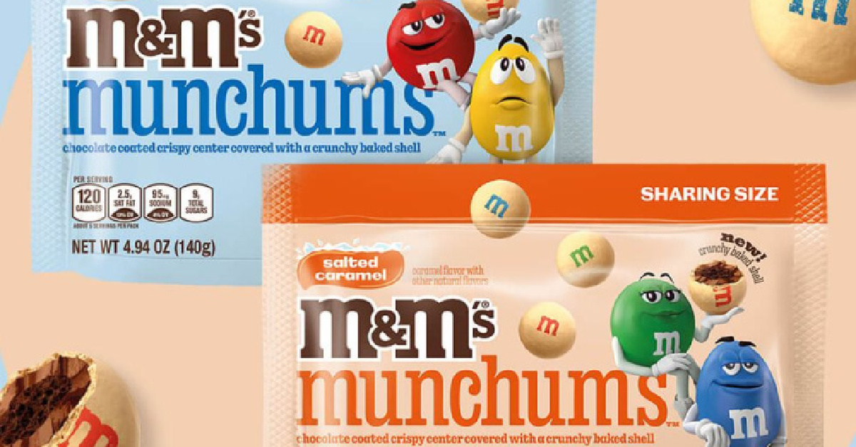 The New M&M Munchums Feature a Baked Shell and Come in Milk Chocolate and Salted Caramel Flavors