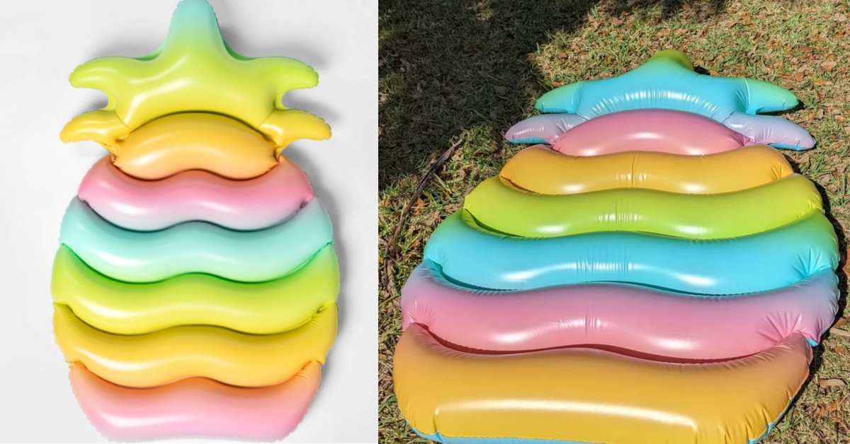 Target is Selling A $20 Ombre Pineapple Pool Float That Just Screams Summer