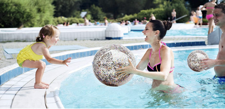 These Giant Inflatable Glitter Beach Balls Are The Summer Accessory You Need