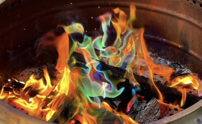 Here’s How You Can Change Your Campfire to Colors of the Rainbow Using Items Around Your House