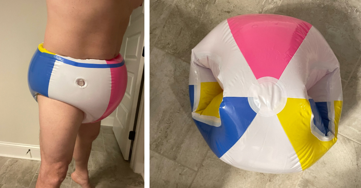 You Can Get An Inflatable Beach Ball Swimsuit and Be The Center of Attention at The Pool