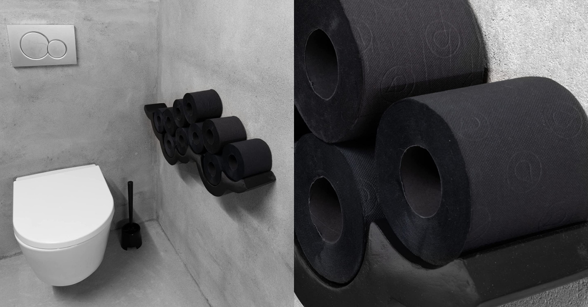 You Can Get Black Toilet Paper So Every Bathroom Visit Feels Like a Black Tie Event
