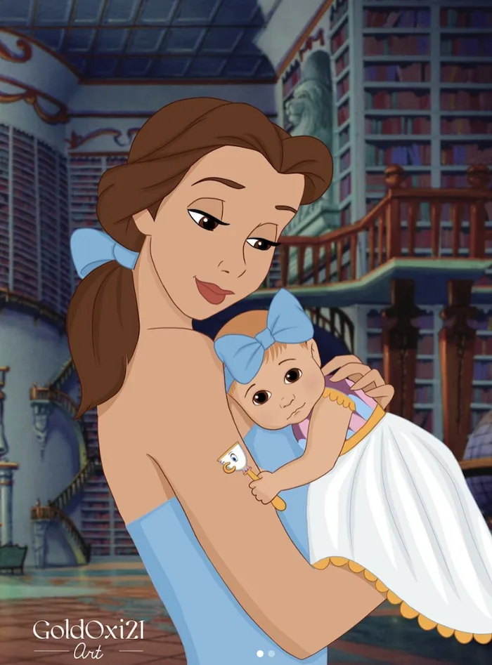 This Artist Shows Us What Disney Princesses Would Look Like As Moms and It  Is Everything