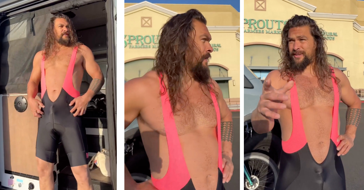 Jason Momoa Leaves Little to The Imagination Wearing A Spandex Outfit and You’re Welcome