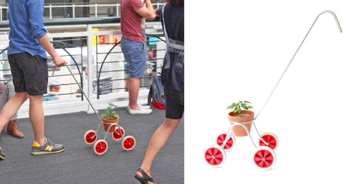 There’s A Stroller For Your Plants So You Can Go on Plant Walks