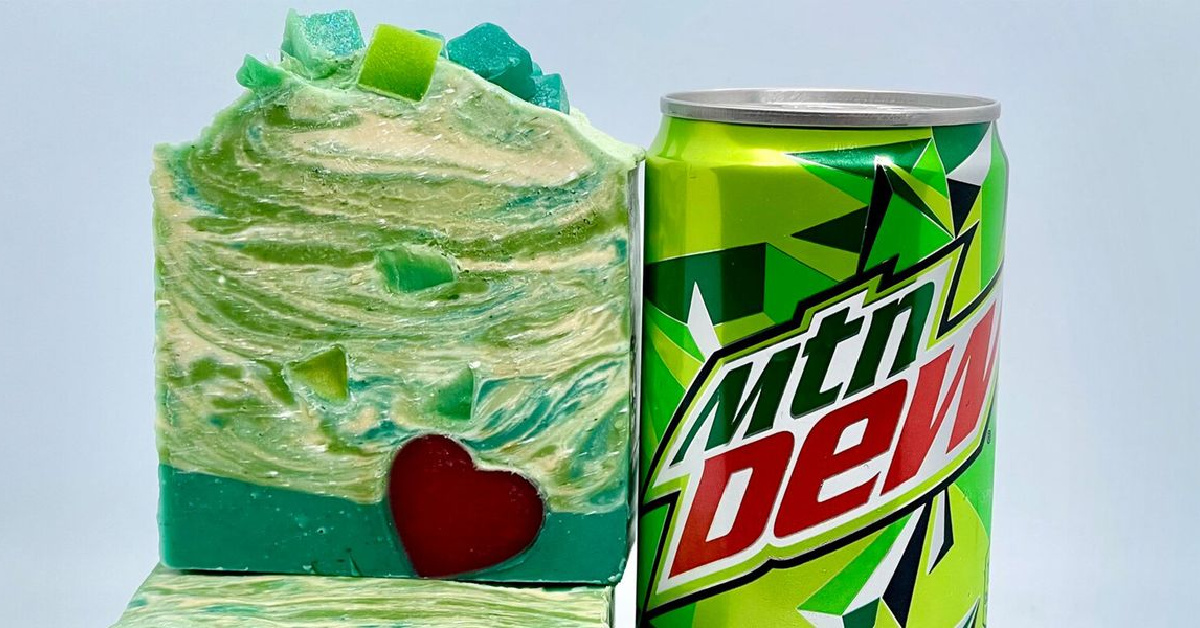 Mountain Dew Soap Exists So You Can Lather In Your Favorite Caffinated Drink