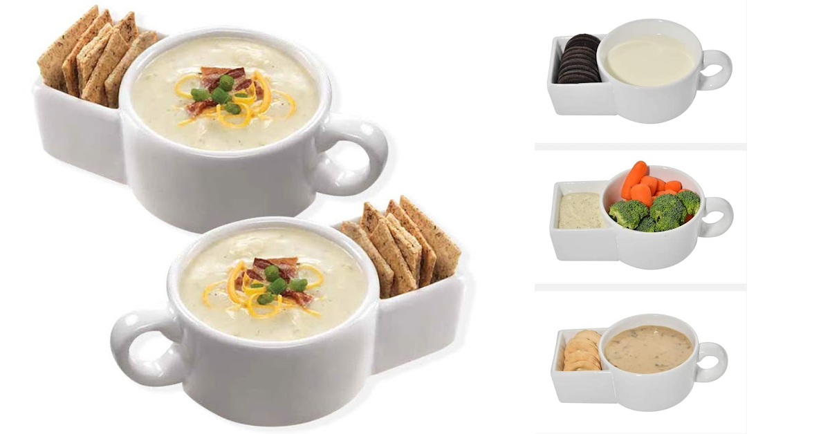 You Can Get A Soup Bowl That Holds Your Crackers At The Same Time And I Need It In My Life