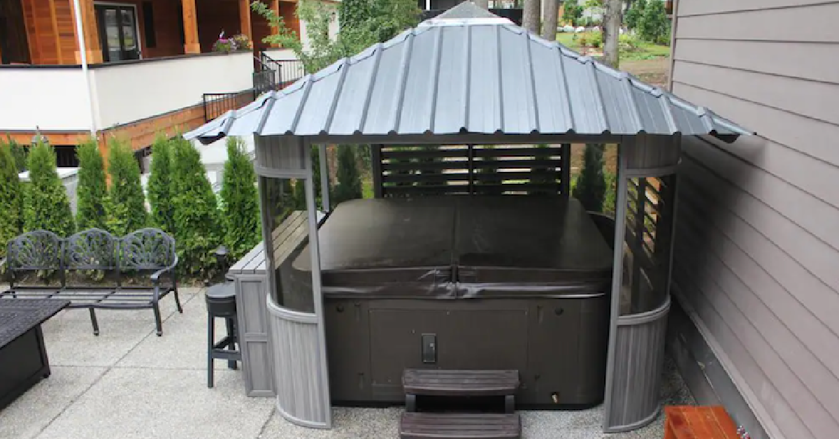 This Gazebo Turns Your Hot Tub Into a Swim-Up Bar