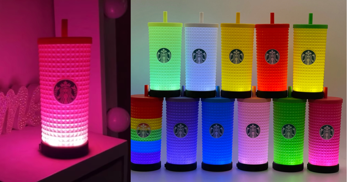 You Can Get A Starbucks Studded Tumbler Lamp For The Person Who Loves Their Coffee