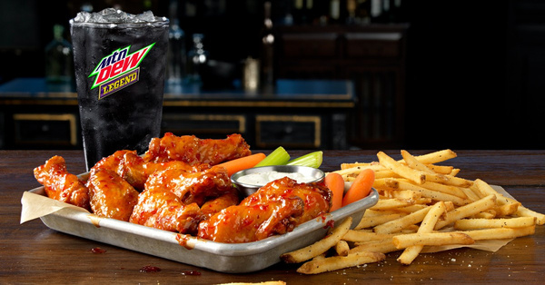 MTN DEW Legend Is Now Available Exclusively At Buffalo Wild Wings Nationwide!